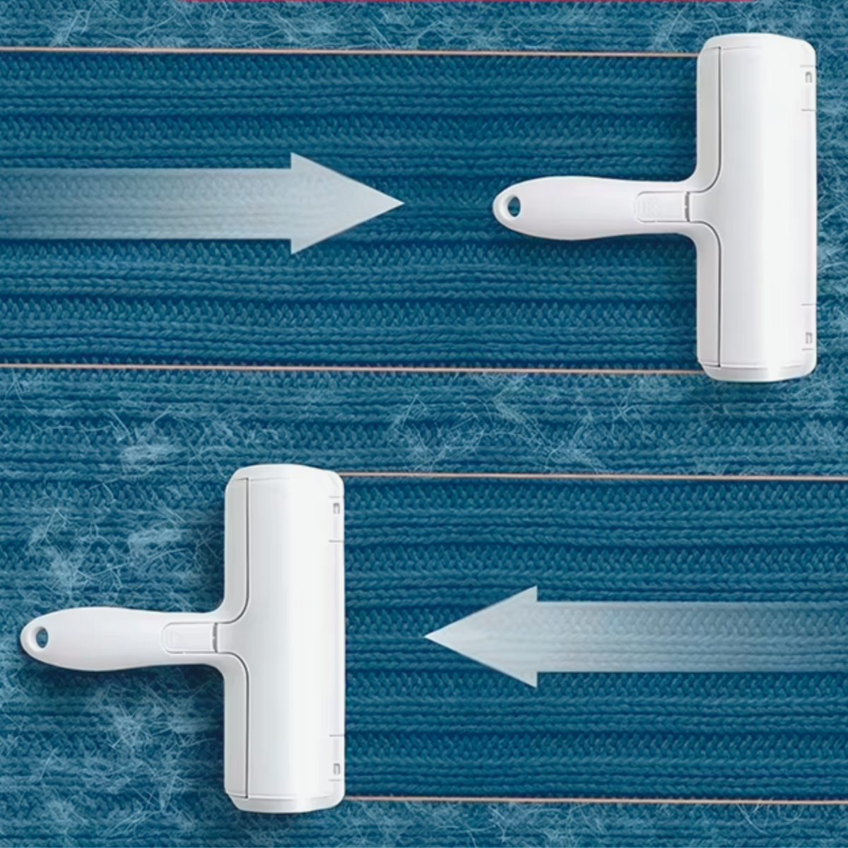 Rollaway Pet Fur Remover Roller with Self-Cleaning Base
